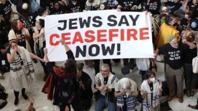 Hundreds of Jews protesting in America to stop the bombing of Gaza were arrested