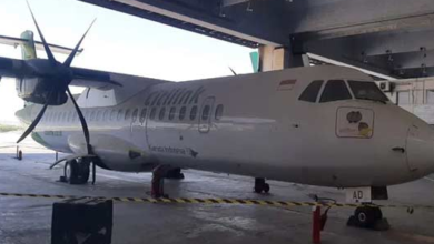 The Indonesian plane has been waiting for repairs in Karachi for two and a half months