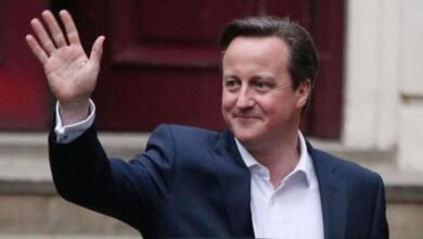 A reshuffle in the British Cabinet; Former Prime Minister David Cameron appointed Foreign Minister