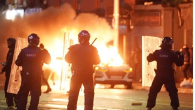 Riots broke out in Ireland after the stabbings