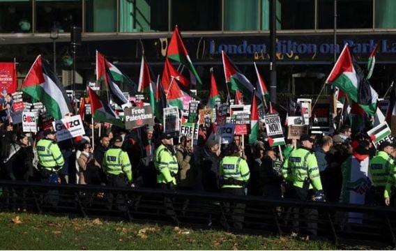 Protests Around The World Against Israeli Atrocities On Gaza