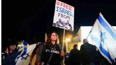 Thousands Of People Took To The Streets In Tel Aviv To Protest Against The Netanyahu Government