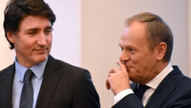 Justin Trudeau's meeting with the Prime Minister of Poland
