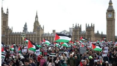 Protest Against Massacre Of Palestinians In London, 10 People Arrested