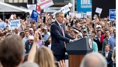 Mark Carney's election rally