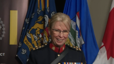 Katie McLellan was introduced as Calgary's new interim police chief.