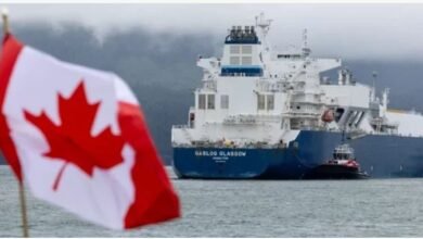 FIRST TANKER LEAVES FOR ASIA