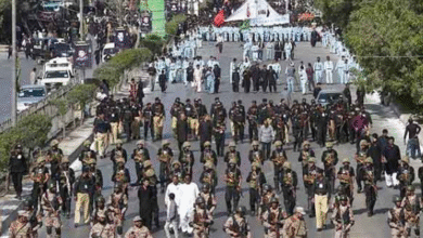 The procession of Nawa Muharram is on its way.