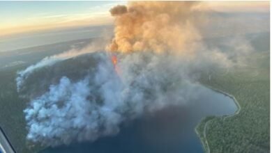 Smoke billows from wildfires in Vancouver