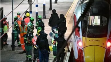 knife attack on train