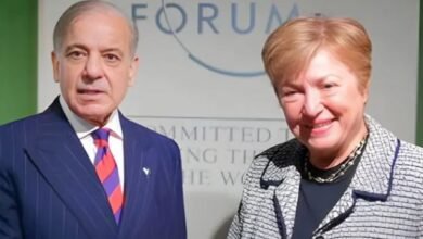 Shahbaz Sharif and the Managing Director of the IMF