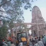 The temple roof collapsed