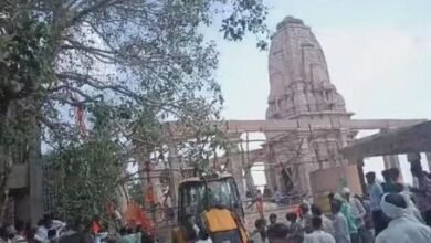 The temple roof collapsed
