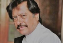 Pakistani folk singer Attaullah Khan Esakhelvi speaking during an interview while reflecting on life, death, and his prepared burial place in Isa Khel.