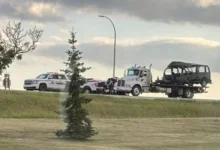 Two correctional officers and female inmate killed in Alberta transport van crash