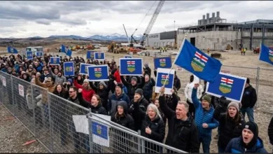 Alberta Technology Minister Nate Glubish faces public criticism over AI data centre plans in Sturgeon County