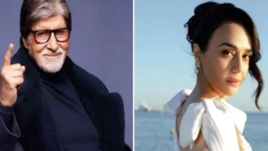Amitabh Bachchan and Preity Zinta during their appearance on Kaun Banega Crorepati