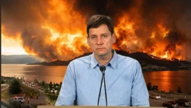 Bald Range wildfire near Summerland, British Columbia