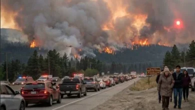 Bald Range wildfire forces thousands to evacuate Summerland in British Columbia