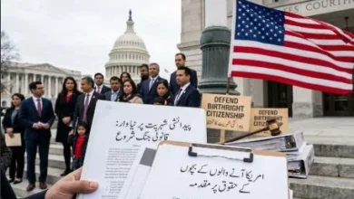 Donald Trump speaks during a White House event as the birthright citizenship debate and U.S. immigration policy return to the legal spotlight.