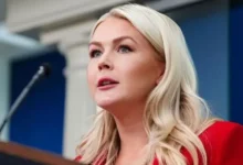 Karoline Leavitt and Donald Trump amid controversy over her White House resignation