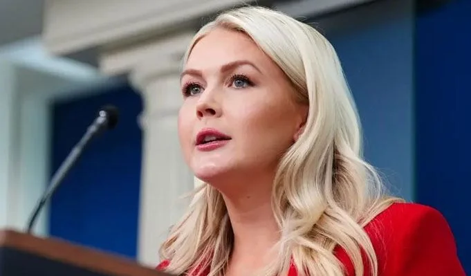 Karoline Leavitt and Donald Trump amid controversy over her White House resignation
