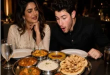 Nick Jonas enjoying Indian food at a restaurant in Toronto