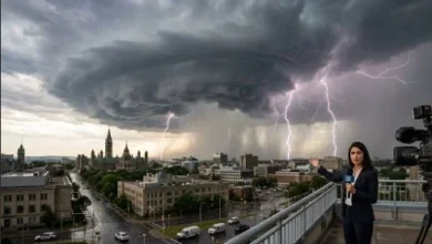 Ottawa tornado warning downgraded to severe thunderstorm warning
