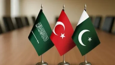 Pakistan Saudi Arabia and Turkiye leaders during defense agreement discussions