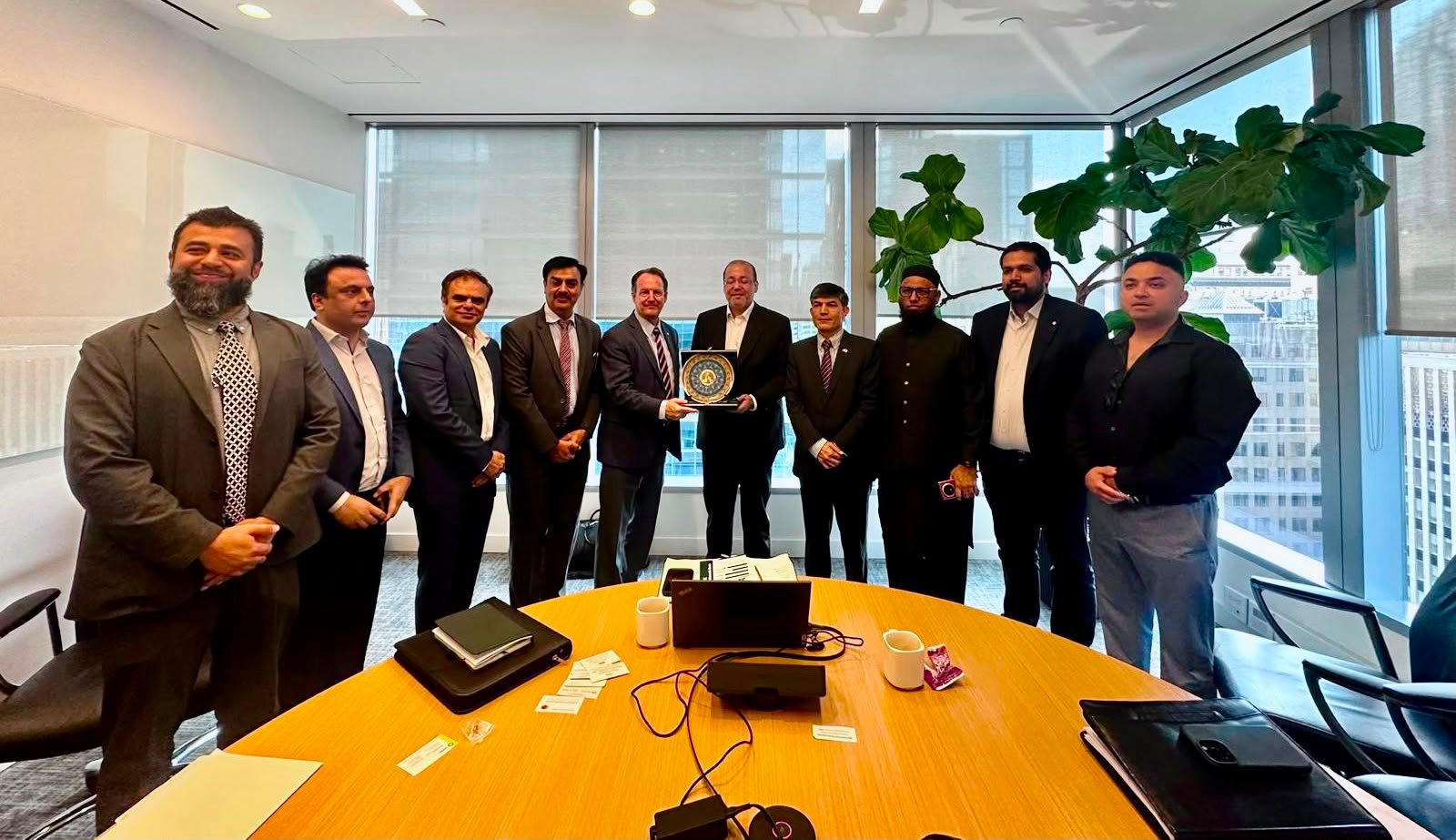 Punjab Minister Shafaa Hussain meets Canola Council of Canada President Chris Davison in Toronto