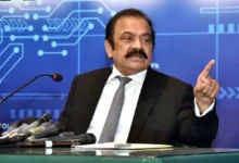 Rana Sanaullah speaking to the media about Azad Kashmir election results and the government's stance on new provinces.