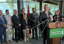 Saskatchewan Premier Scott Moe announces 50 percent tariff on American alcohol