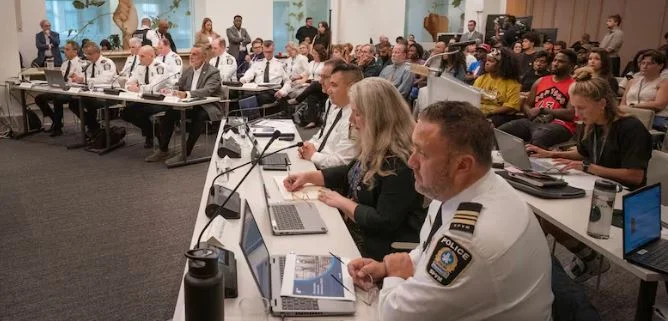 Montreal police chief Fady Dagher speaking about allegations of racial profiling and racism