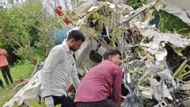 Training aircraft crashes in Kanpur India killing two people