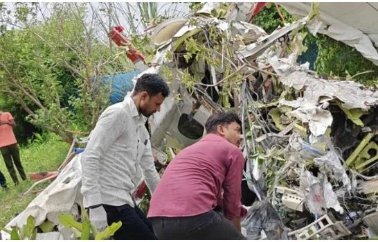 Training aircraft crashes in Kanpur India killing two people