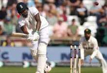 Pakistan and England players during the Headingley Test