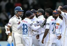 Yashasvi Jaiswal and Asitha Fernando during the heated incident in the India Sri Lanka second Test