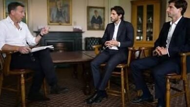 Imran Khan’s sons Sulaiman and Qasim Khan during interview aired during Lord’s Test