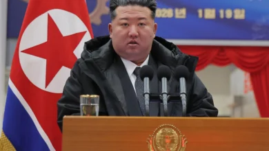 North Korean leader Kim Jong Un speaks as North Korea accuses NATO of expanding military preparations through a European fuel network plan.