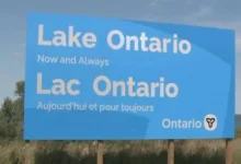 Doug Ford Lake Ontario billboard responding to Trump name change