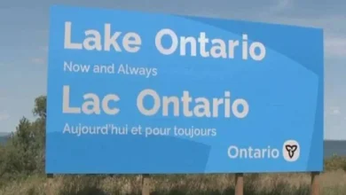 Doug Ford Lake Ontario billboard responding to Trump name change