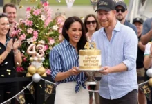 Meghan Markle celebrates her 45th birthday with Prince Harry in a viral social media video.