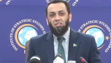 Pakistan's Information Minister Attaullah Tarar speaking about the Indus Waters Treaty and Pakistan's water rights