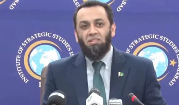 Pakistan's Information Minister Attaullah Tarar speaking about the Indus Waters Treaty and Pakistan's water rights