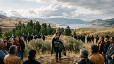 Protest and public reaction following a reported white nationalist gathering on Indigenous land in British Columbia