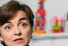 Christine Fréchette, Quebec premier, during election campaign amid US tariff dispute