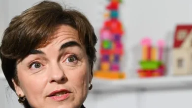Christine Fréchette, Quebec premier, during election campaign amid US tariff dispute