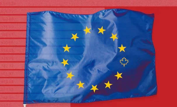 European Union flag representing the proposed deeper partnership between Canada and the European Union