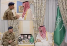 Field Marshal Asim Munir meets Saudi Defence Minister Prince Khalid bin Salman in Riyadh
