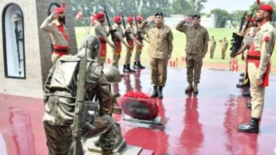 Field Marshal Asim Munir during his visit to Peshawar Corps Headquarters